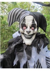 Halloween Animated Clown Hanging Talking Sound Moving Light Up Party Prop Decor