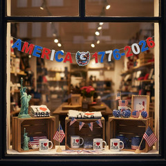 250 Anniversary USA Banners Decorations 4Th of July Banner of 250Th Anniversary