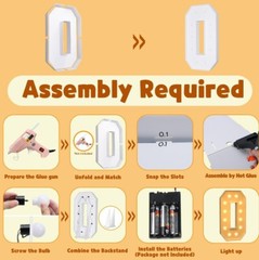 imprsv 4FT Marquee Light Up Big Letter O Birthday Decorations DIY Party