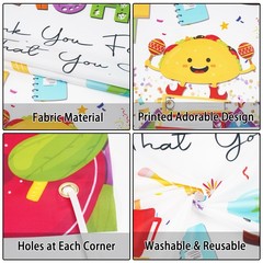 Teacher Appreciation Decorations Door Cover – White 72.8 x 35.4 inches, white