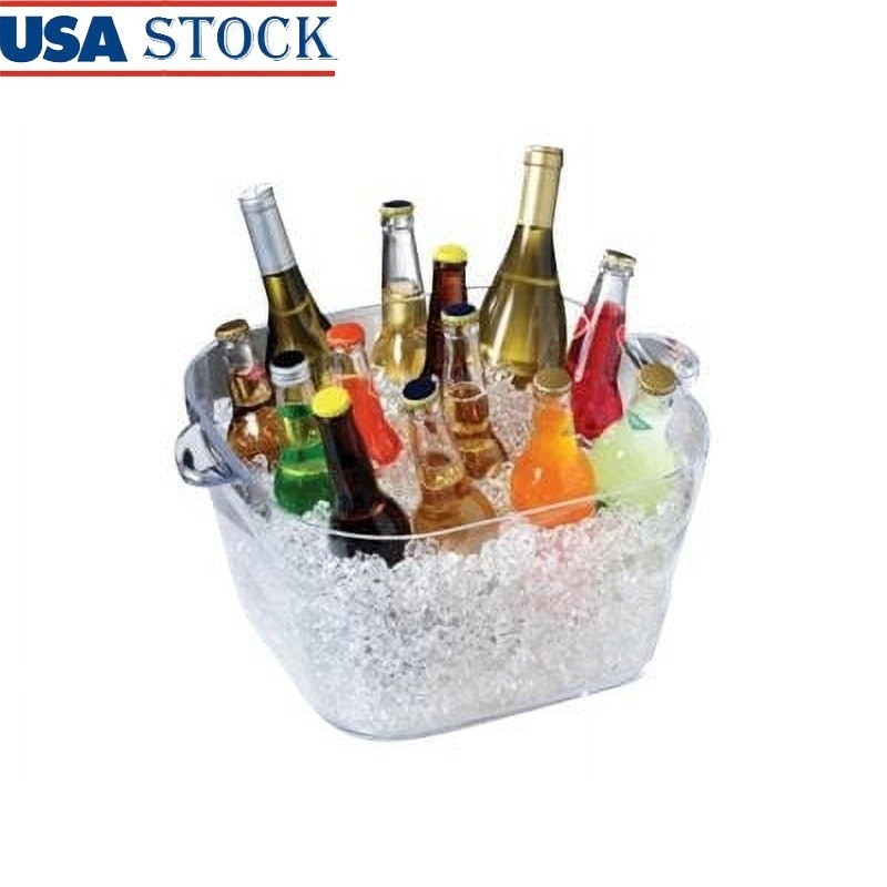 Large Square Party Tub Gatherings & Events Fast Shipping 4.35 lbs New