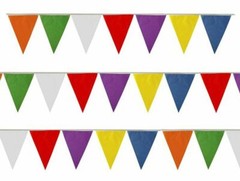 40m Multicoloured Bunting Banner 80 Flags for Outdoor Party Garden Decorations