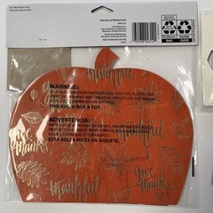 Thanksgiving Pumpkin Centerpieces Glitter Thankful Banner Placecards Cardstock