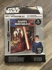 Star Wars The Force Awakens WALL POSTER Decoration Kit Scene Setter Birthday