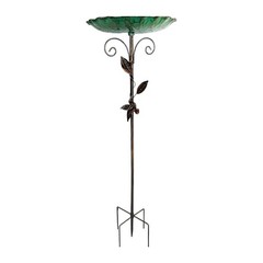 30.31in For Garden Bird Bath Metal – Look Rust Resistant Easy Assembly