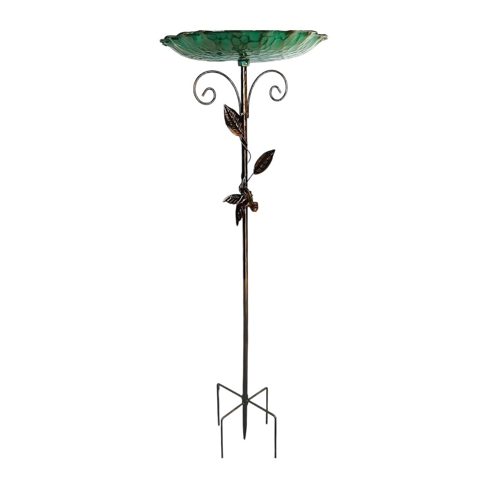 30.31in For Garden Bird Bath Metal – Look Rust Resistant Easy Assembly