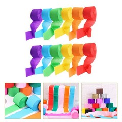 12Pcs Birthday Streamers Paper Decorations Assorted Color Crepe Party Streamers