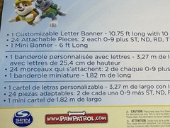 NWT Paw Patrol Customizable Happy Birthday Banner 10.75 Ft. & 6Ft. Puppy Dog