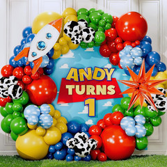 ALL-IN-1 Toy Theme Balloons Arch Kit for It’S a Boy Story Baby Shower Decor