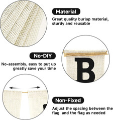 Happy Birthday Banner – NO DIY Happy Birthday Decorations Burlap Happy Birthday
