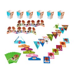 IKEA Overlagsen 27 Piece Nature Animal Party Decoration Birthday Kit FAST SHIP