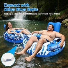 Inflatable River Tube Float 53Pool Float Adult, Tubes for Floating Heavy Duty