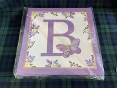 Purple Butterfly Baby Shower Boxes Decorations 4 Purple Boxes with BABY Letters