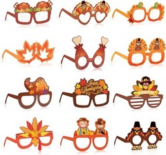 Fall Thanksgiving Party favors, 24 Pack Turkey Thanksgivings Glasses Photo Pr…