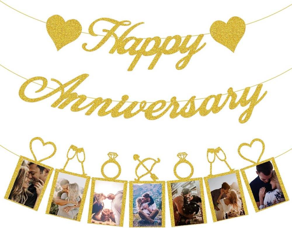 Happy Anniversary Party Decorations Happy Anniversary Banner And Photo Banner Fo