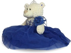 Large 20” Quinceañera Teddy Bear Centerpiece – Elegant Dress, Oversized Keepsake