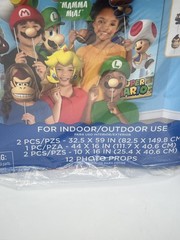 Super Mario Brothers Table Decorating Kit Party Scene Setters with Props NEW