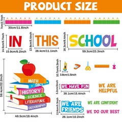 Motivational Bulletin Board Decoration Set Classroom Affirmation Station Bull…