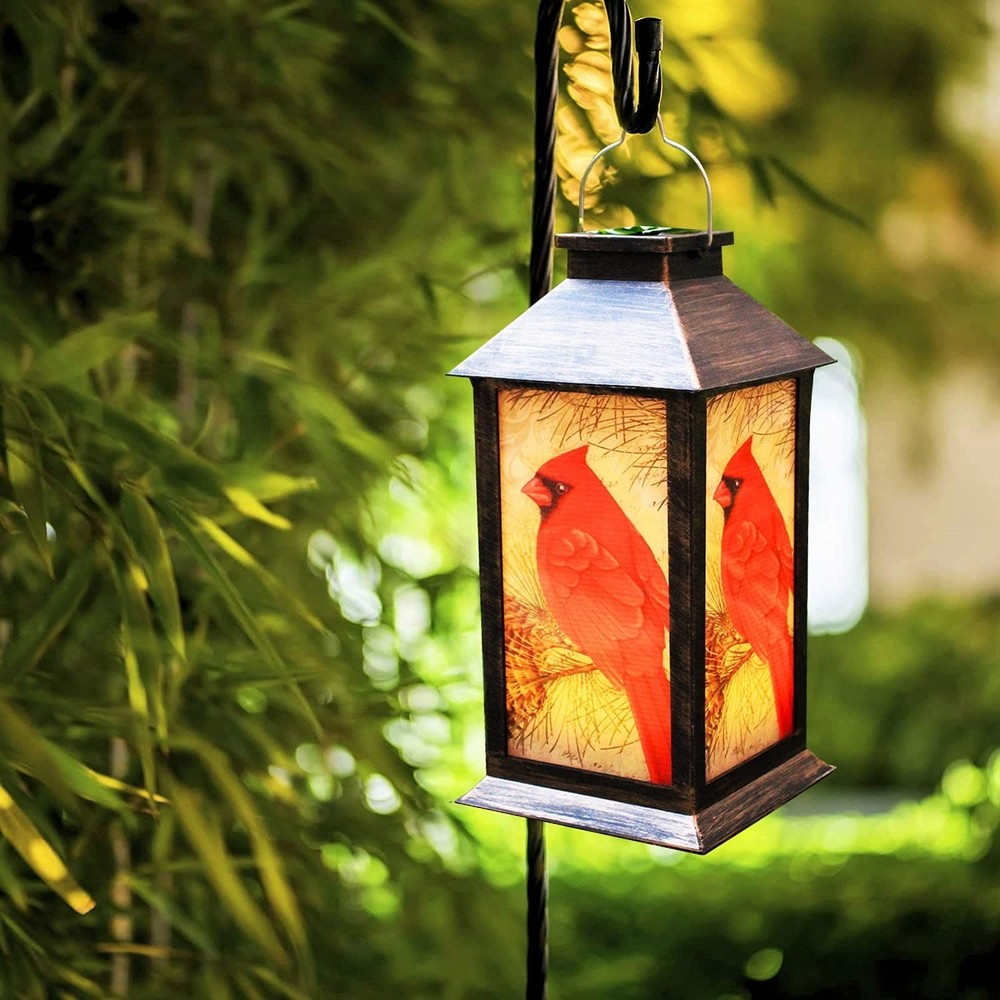Solar Lanterns, Outdoor Hanging Lanterns Waterproof LED Solar Cardinal Lights…