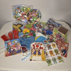 Super Mario Party Decoration Luigi Birthday Backdrop Balloons Plates And MORE!
