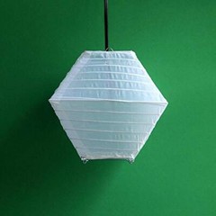 Quasimoon 8″ White Pagoda 2 Nylon Lantern