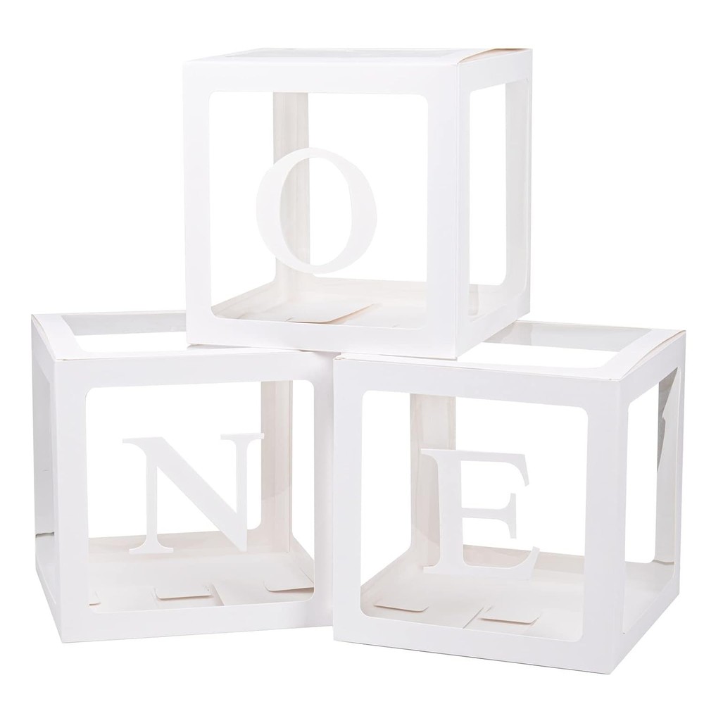 1st Birthday Party Decorations 3 Piece Balloon Box Set Kids Party Gift Ideas