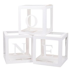 1st Birthday Party Decorations 3 Piece Balloon Box Set Kids Party Gift Ideas