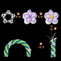 50 Pcs Balloon Arch Rings, Balloons Stand Connectors Clip Holders, Balloon Ar…