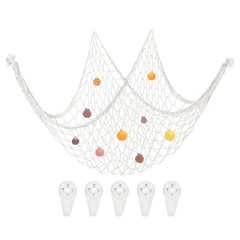 Decorative Fishing Net 40″x80″ Fish Net DECOR with Shell Pearl