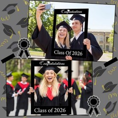 Class of 2026 32 x 24 Inch Graduation Photo Booth Frame Props 2026 Graduation…