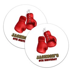BOXING BIRTHDAY DECORATION INVITE STICKER BANNER WELCOME SIGN DRINK WRAP PAPER