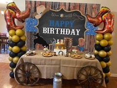 Western Cowboy Theme Backdrop Rustic Wood Cowboy Rodeo Photography Background…