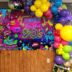 90’s Party Decorations Back to 90’s Banner 90’s Backdrop Hip Hop Graffiti Backgr