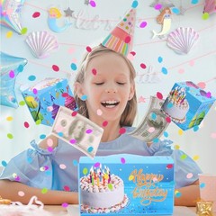 Pop-Up Birthday Card with Confetti Surprise Gift Box Explosion for Money