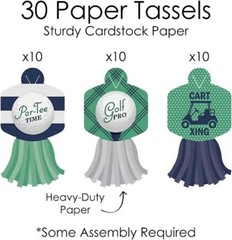 NEW Big Dot of Happiness Par-Tee Time Golf Party Paper Chains 1 Set 21′ 90 Links