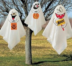 Halloween Party Decoration Window Hanging Ghost Spooks Balloon Indoor Outdoor UK