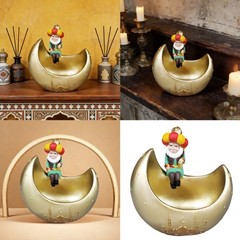 Ramadans Eid Home Decorations Middle Eastern Man Statues Jewelry Storage Box