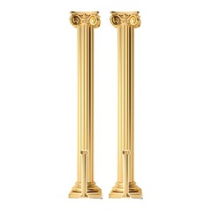 Golden Roman Pillars Cardboard Cutouts Set of 2 Standees with Free Minis