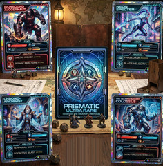 SP13666 RPG Magic Dungeon Trading Cards Stats Collectible Holographic Cardboard