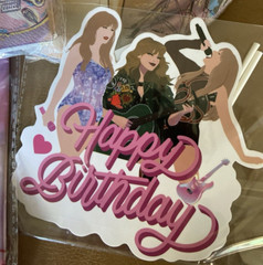 Taylor Swift Happy Birthday Banner And Party Decorations #296