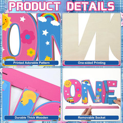 English Teacher Birthday Decorations One Letter Sign Table Centerpiece for Girl
