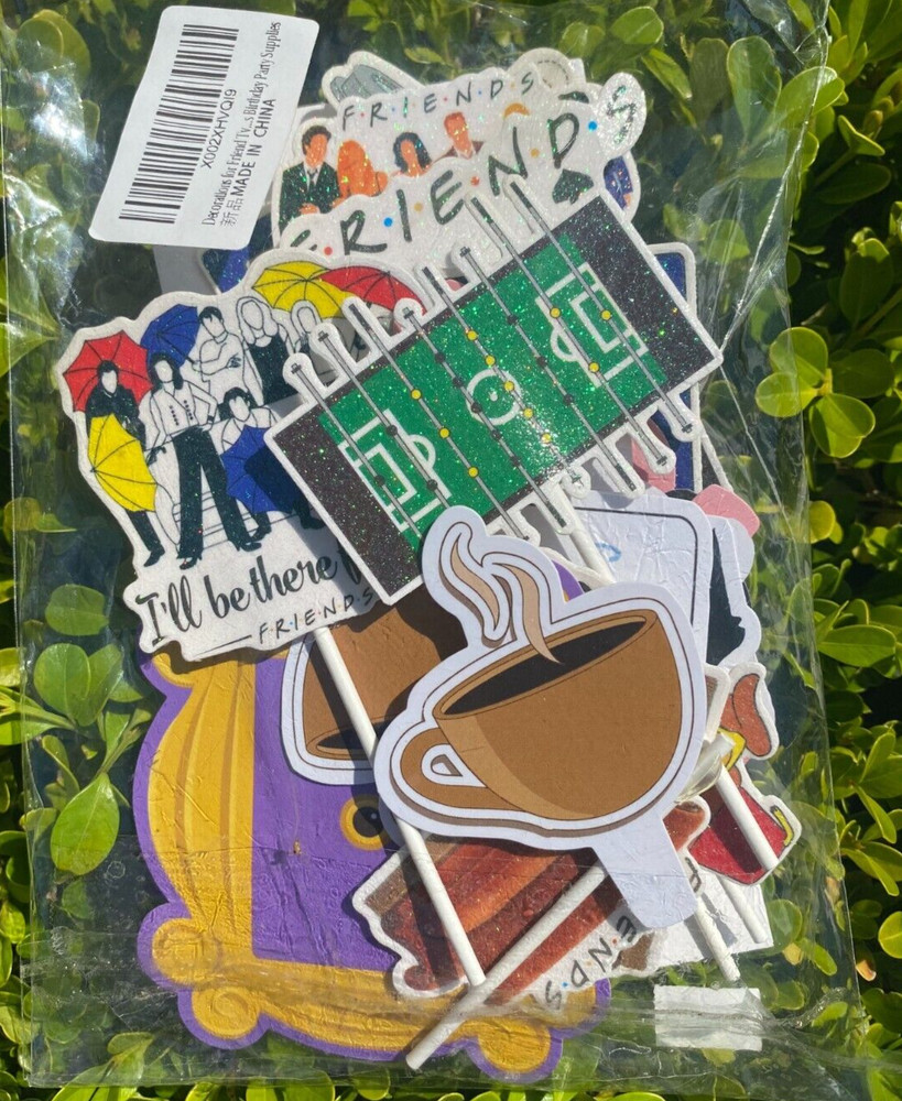 FRIENDS TV Show Party Picks Cupcake Appetizer Dessert Decorations Lot *NIP*