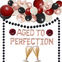 Aged to Perfection Birthday Decorations for Women | Wine Theme Party Supplies 30