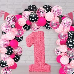 Kit De Arco Guirnalda 117 Globos Minnie Mouse Decoracion Para Fiestas Cumpleaños
