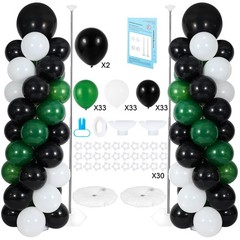 Balloon Column Stand with 101 Balloons, Balloon Column Kit Set of 2, Metal Ba…