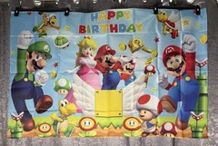 NEW 42Pcs Super Mario Bros Birthday Party Decor Backdrop Banner Balloons+