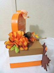 Fall Wooden Tiered Book Stacks Decor Fall Season Table Centerpiece