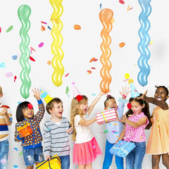 Sumind 100 Pcs 40» Latex Spiral Balloons Colorful Twisted Long Assorted Colors