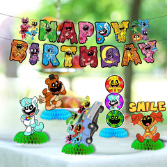 Smiling Plushy Tableware party supplies decoration balloons birthday centerpiece