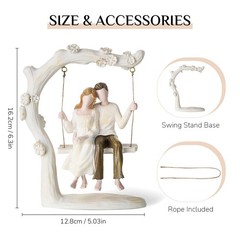 Romantic Couple Figurine In Love Statue Anniversary Wedding Engagement Gift